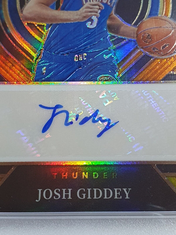 2021 Select Josh Giddey AUTO TIE-DYE /25 Rookie Signatures - PSA 9 (POP 2)