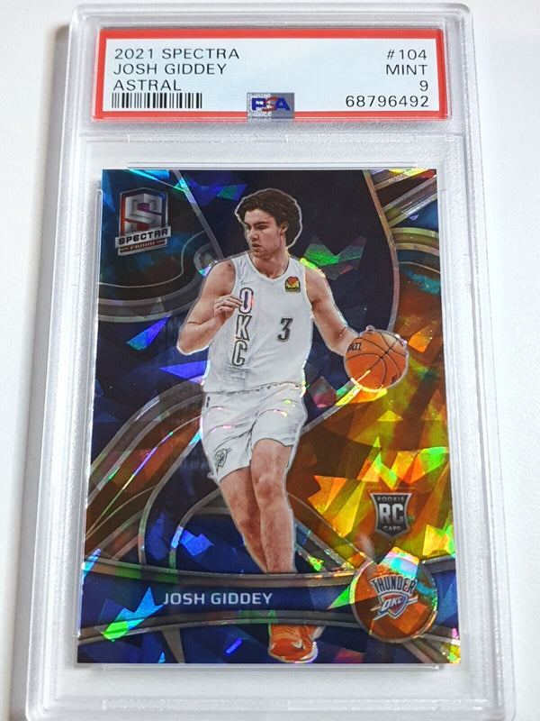 2021 Panini Spectra Josh Giddey Rookie #104 ASTRAL /35 RC - PSA 9 (POP 1)