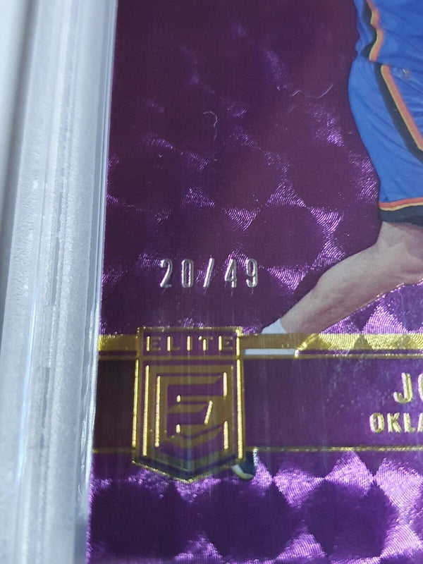 2021 Donruss Elite Josh Giddey Rookie #243 PURPLE /49 - PSA 9 (POP 2)
