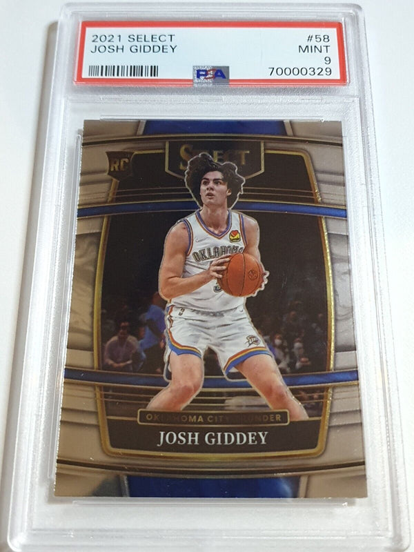 2021 Panini Select Josh Giddey Rookie #58 Concourse RC - PSA 9 (POP 12)