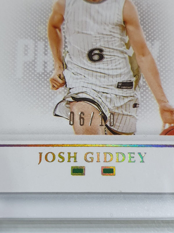 2021 Flawless Josh Giddey Rookie #PATCH GOLD /10 DUAL Jersey Swatches - Rare