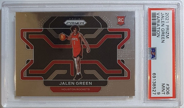 2021 Panini Prizm Jalen Green Rookie #306 Variation RC - PSA 9 (LOW POP)