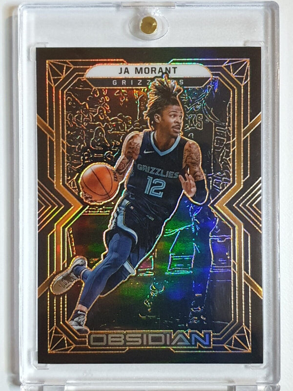 2021 Panini Obsidian Ja Morant #12 ORANGE /50 HOLO - Ready to Grade