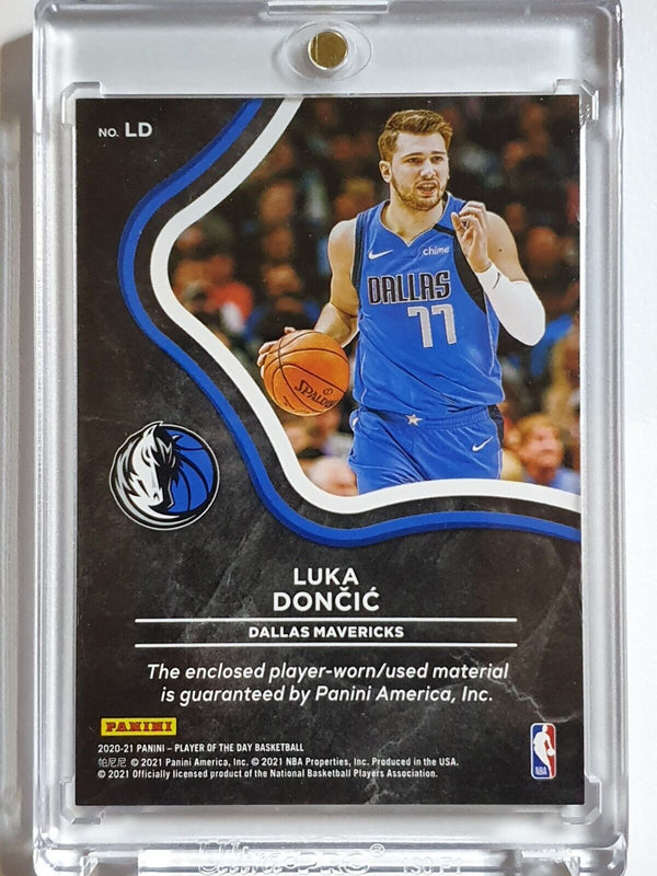 2020 Panini Luka Doncic #PATCH EXPLOSION /99 Game Worn Blue Jersey - Rare