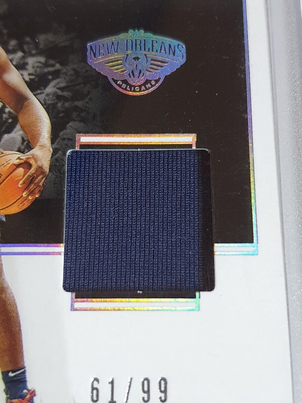 2019 Panini Noir Zion Williamson Rookie #PATCH /99 New Wave Worn Jersey - Rare