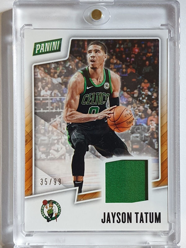 2019 Panini Father's Day Jayson Tatum #PATCH /99 Game Worn Jersey - Rare