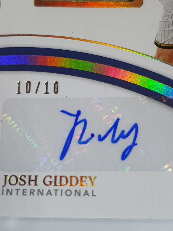 2021 Immaculate Josh Giddey Rookie #PATCH AUTO GOLD /10 Collegiate - Very Rare