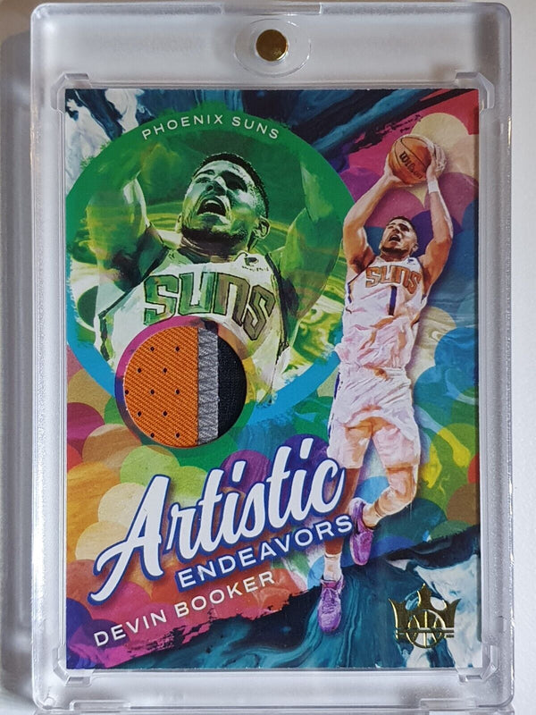 2021 Panini Court Kings Devin Booker #PATCH PRIME /10 Game Jersey - Rare