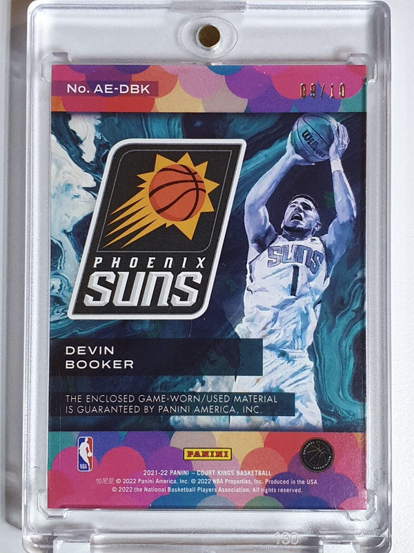 2021 Panini Court Kings Devin Booker #PATCH PRIME /10 Game Jersey - Rare