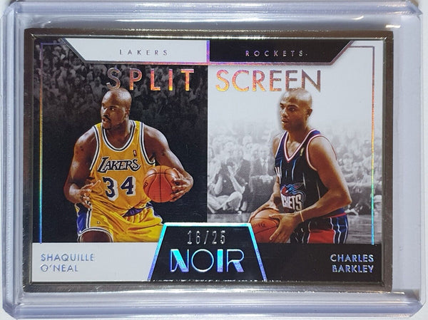 2020 Noir Shaquille O'Neal Charles Barkley SILVER METAL FRAME /25 - Rare