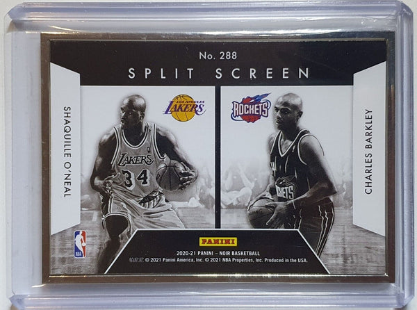 2020 Noir Shaquille O'Neal Charles Barkley SILVER METAL FRAME /25 - Rare