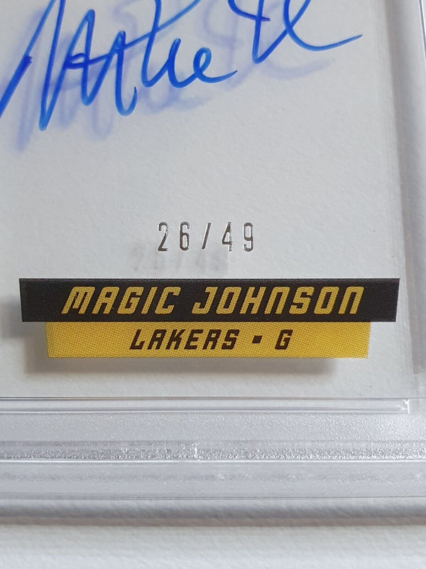 2013 Pinnacle Magic Johnson Auto ACETATE /49 Autograph - PSA 9 (POP 3)