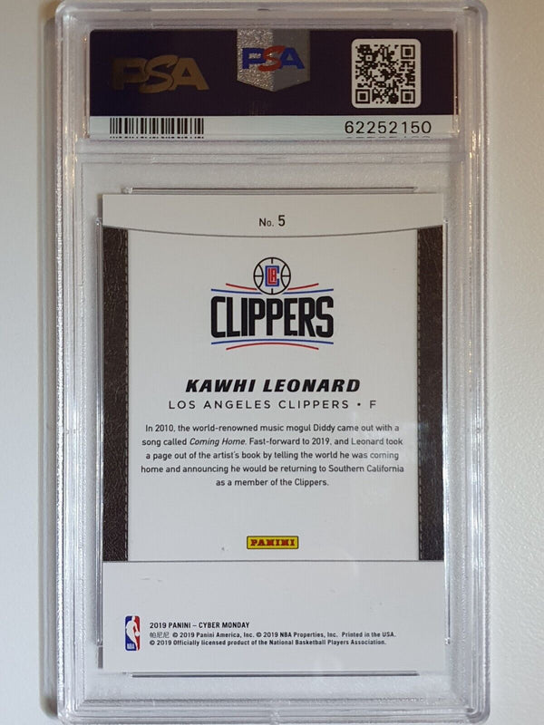 2019 Panini Kawhi Leonard #5 GALACTIC WINDOWS /25 Holo - PSA 10 (POP 3)