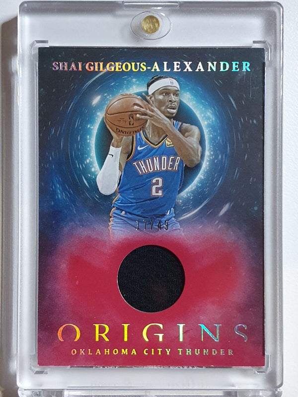 2020 Origins Shai Gilgeous-Alexande #PATCH /49 Game Worn Jersey - Rare