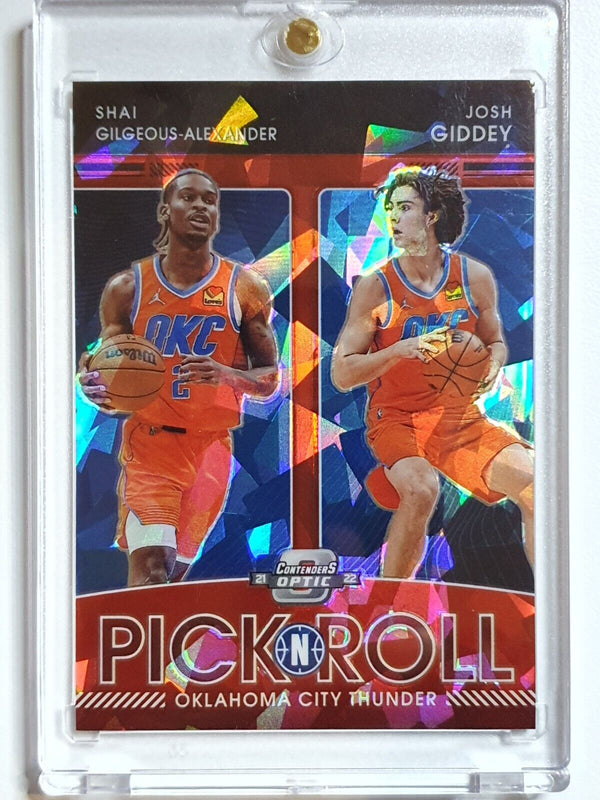 2021 Contenders Optic Josh Giddey Shai Gilgeous-Alexander #13 RED ICE - Rare