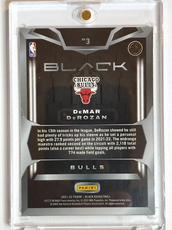 2021 Panini Black DeMar DeRozan #3 DIAMOND AWE HOLO /25 - Ready to Grade