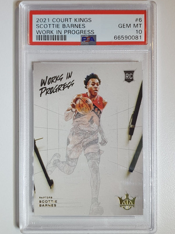 2021 Court Kings Scottie Barnes Rookie WORKS IN PROGRESS - PSA 10 (POP 16)