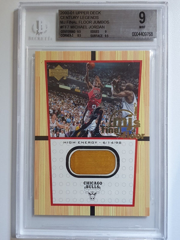 2000 Upper Deck Michael Jordan #FF7 Final Floor JUMBO GAME USED - BGS 9 (POP 5)