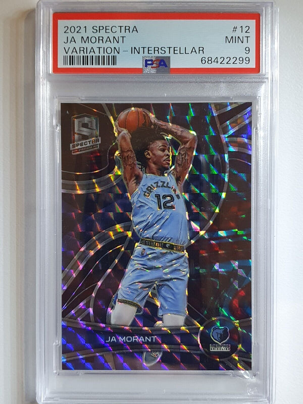 2021 Spectra Ja Morant #12 INTERSTELLAR /49 Variation Prizm - PSA 9 (POP 1)