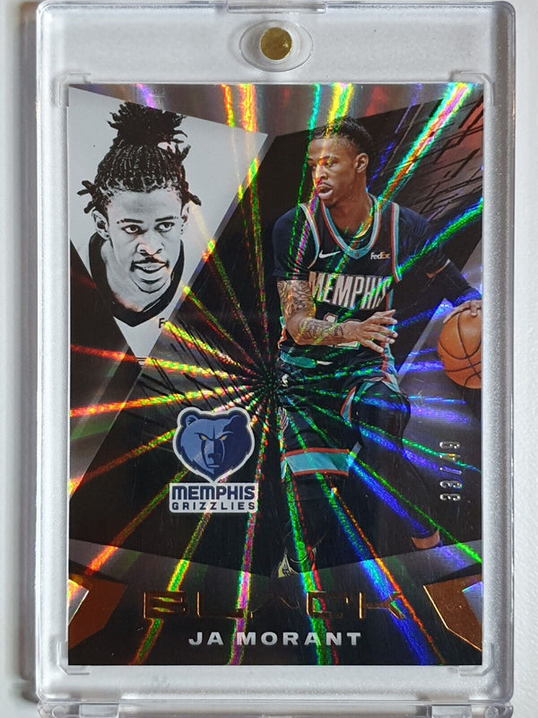 2020 Panini Black Ja Morant #48 RAINBOW SPOKES /49 - Ready to Grade