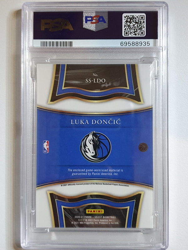 2020 Select Luka Doncic #PATCH Game Worn Jersey Swatch - PSA 9 (POP 3)