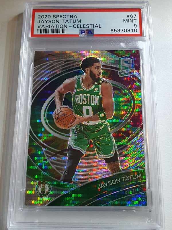 2020 Spectra Jayson Tatum #67 VARIATION CELESTIAL Prizm /99 - PSA 9 (POP 1)