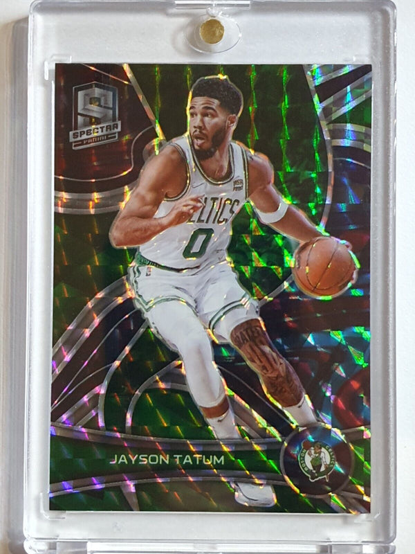 2021 Spectra Jayson Tatum #16 INTERSTELLAR Prizm /49 Variation - Ready to Grade