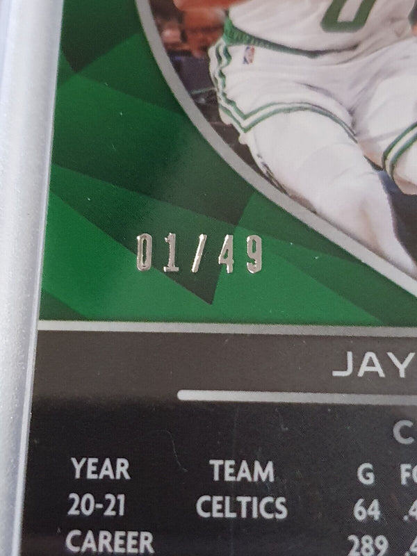 2021 Spectra Jayson Tatum #16 INTERSTELLAR Prizm /49 Variation - Ready to Grade