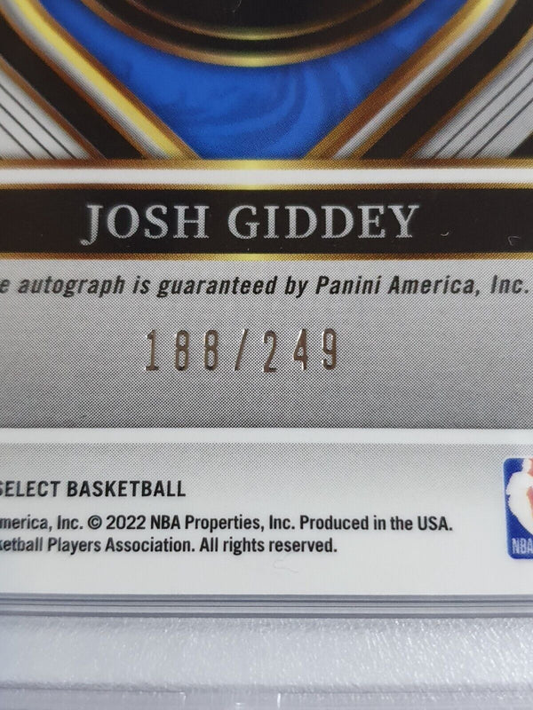 2021 Select Josh Giddey AUTO SILVER /249 Rookie Signatures - PSA 9 (POP 6)