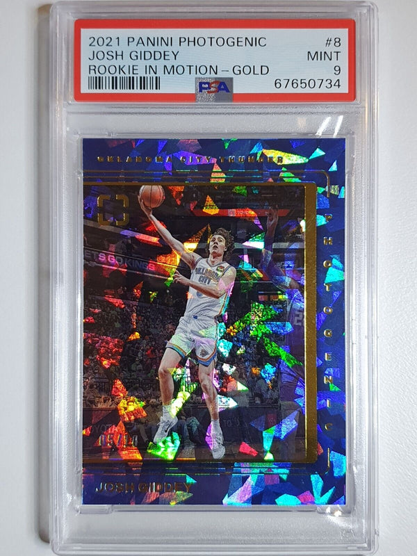 2021 Photogenic Josh Giddey Rookie GOLD /10 In Motion - PSA 9 (POP 1)