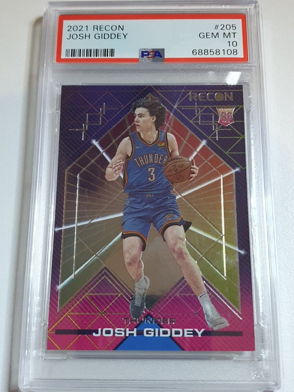 2021 Panini Recon Josh Giddey Rookie #205 - PSA 10 (POP 5)