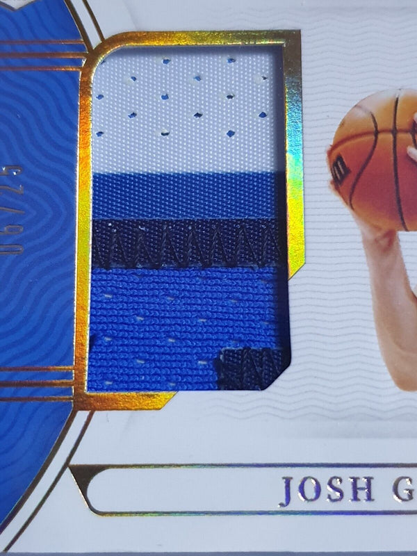 2021 National Treasures Josh Giddey Rookie PRIME #PATCH /25 3 Color Jersey