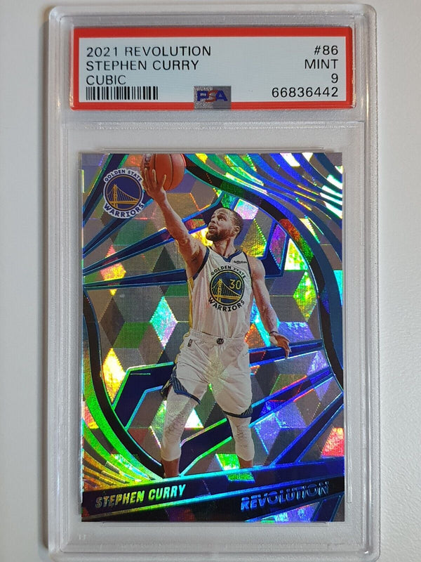 2021 Panini Revolution Stephen Curry #86 CUBIC /50 - PSA 9 (POP 4)