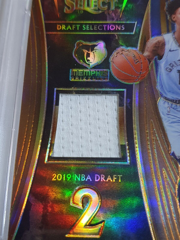 2019 Select Ja Morant Rookie #PATCH COPPER /49 Worn Jersey - PSA 9 (POP 6)