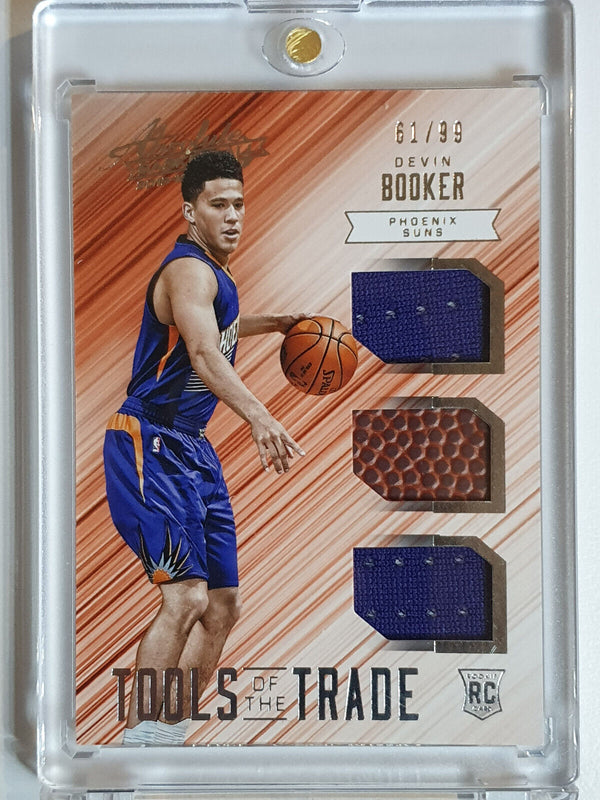 2015 Absolute Devin Booker Rookie #PATCH /99 Used Ball & Dual Jerseys