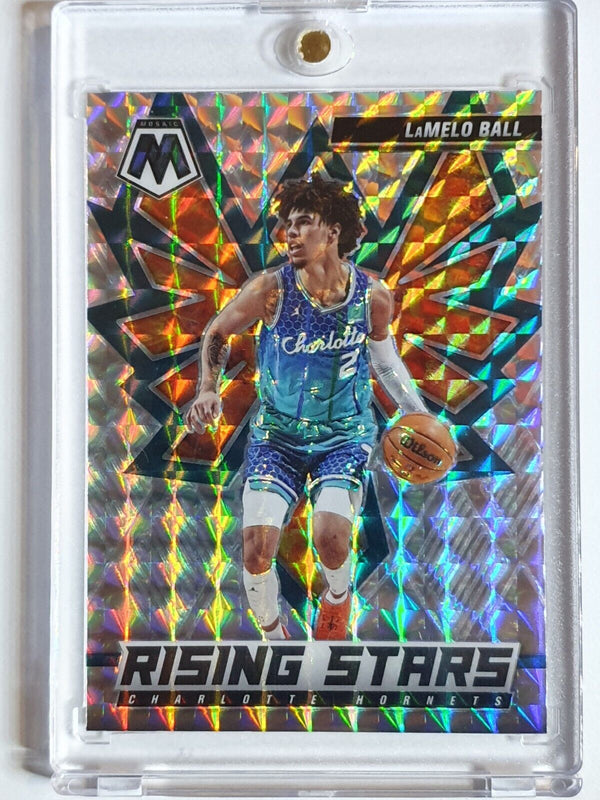 2021 Panini Mosaic LaMelo Ball #1 SILVER Prizm Rising Stars - Ready to Grade