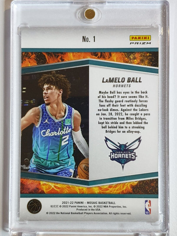 2021 Panini Mosaic LaMelo Ball #1 SILVER Prizm Rising Stars - Ready to Grade