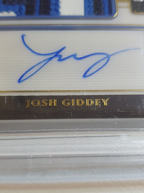 2021 One & One Josh Giddey Rookie Patch Auto PRIME GOLD /10 - BGS 9 (POP 1) RPA