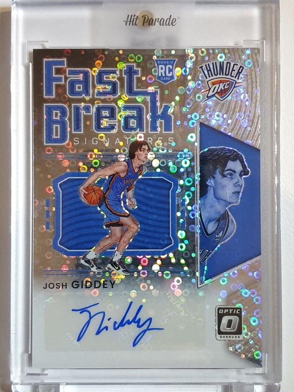 2021 Donruss Optic Josh Giddey Rookie AUTO FAST BREAK - Ready to Grade