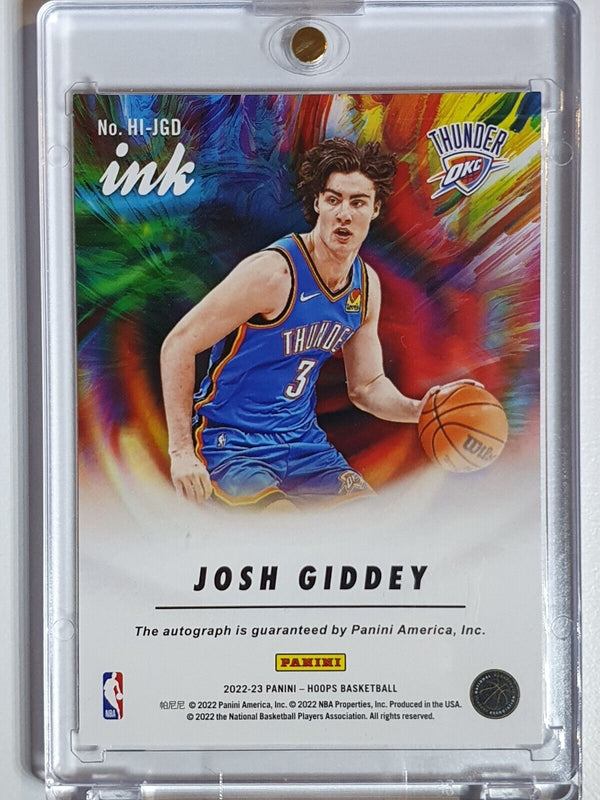 2022 Panini NBA Hoops Josh Giddey AUTO Ink Autograph - Ready to Grade