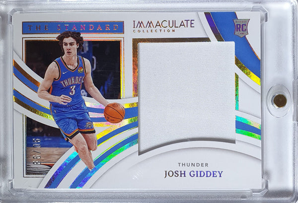 2021 Panini Immaculate Josh Giddey Rookie #PATCH Jumbo Jersey /99 - Rare