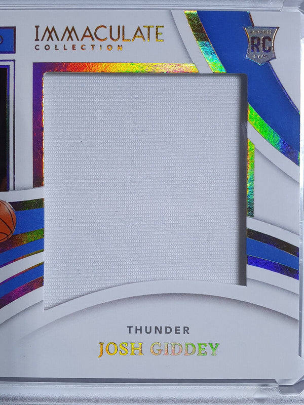 2021 Panini Immaculate Josh Giddey Rookie #PATCH Jumbo Jersey /99 - Rare