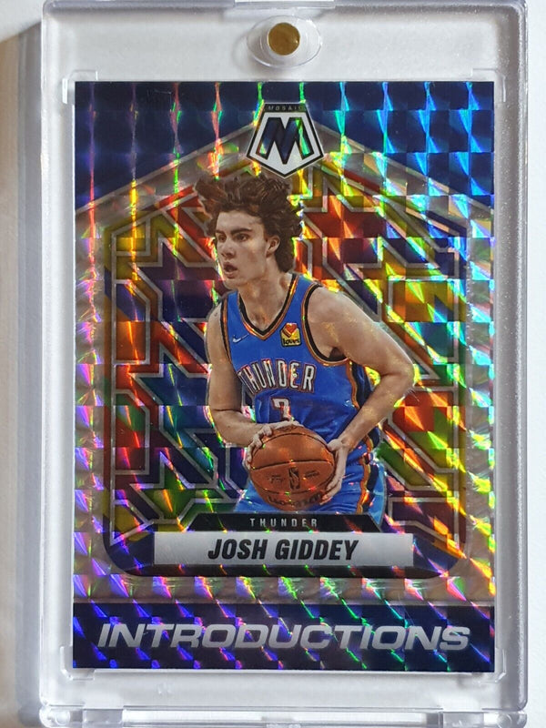 2021 Panini Mosaic Josh Giddey Rookie #7 MOSAIC Prizm RC - Ready to Grade