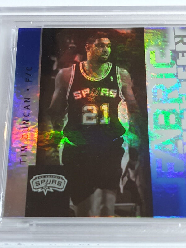 2005 Upper Deck Tim Duncan TRIPLE #PATCH BLUE /20 Worn Jersey - PSA 9 (POP 1)