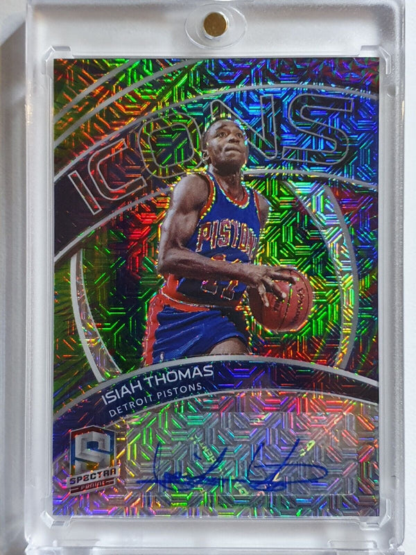 2020 Panini Spectra Isiah Thomas AUTO META /15 Prizm Autograph - Rare