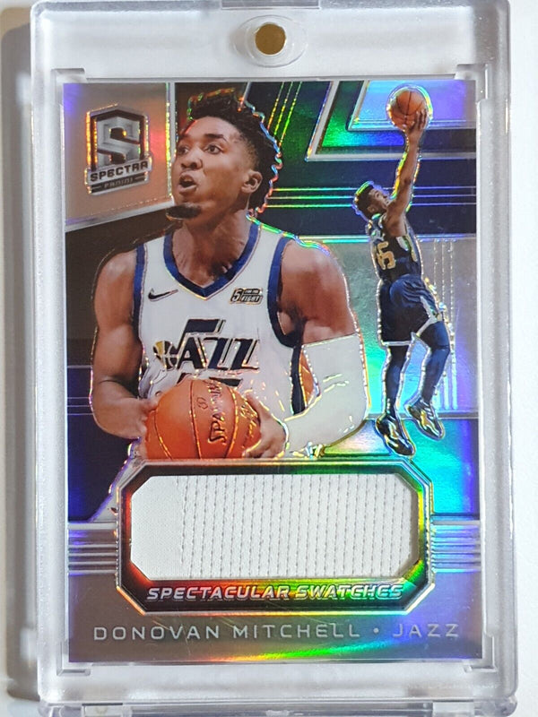 2018 Spectra Donovan Mitchell #PATCH Silver /99 Game Worn Jersey - Rare