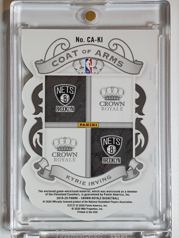 2019 Panini Crown Royale Kyrie Irving #PATCH Game Worn Jersey - Rare