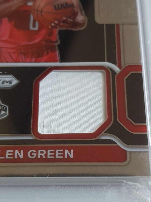 2021 Prizm Jalen Green Rookie #PATCH Sensational Swatches - PSA 9 (POP 2)