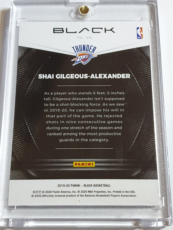 2019 Panini Black Shai Gilgeous-Alexander #44 DIAMOND AWE HOLO /25 - Rare