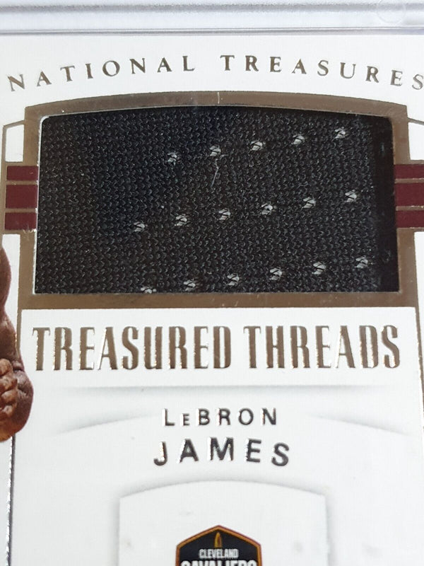 2017 National Treasure LeBron James #PATCH /99 Game Worn Jersey - Rare